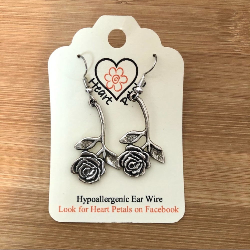 Artisan Rose Earrings